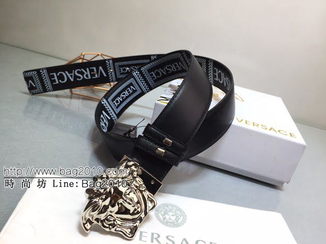 VERSVE男士皮帶 範思哲高端皮帶 美杜莎腰帶扣  jjp1065